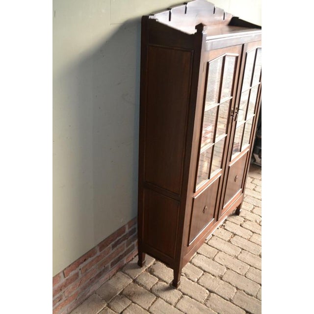 Wood Antique Art Deco Wooden Fruit Tree Display Cabinet For Sale - Image 7 of 11