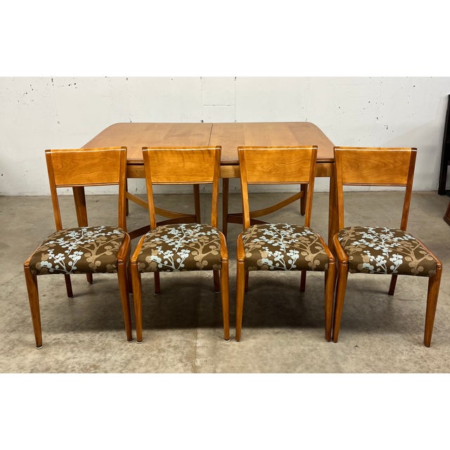 1940s Mid-Century Modern Dining Set in the Style of Heywood Wakefield For Sale - Image 16 of 17