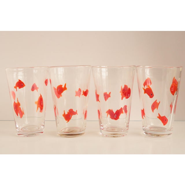 Crate Barrel Goldfish Tumblers Set Of 8 Chairish