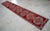 Red 1950s Pink Turkish Hand-Knotted Runner Rug, Extra Long Narrow Hallway Decor 2x14 Ft Approx For Sale - Image 8 of 17