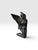 Modern Signed & Dated 1997 Modernist Bronze Kneeling Angel Sculpture For Sale - Image 3 of 10