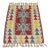 1990s Turkish Geometric Red Kilim Rug For Sale