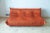 Textile Amber Orange Velvet Togo 3-Seater Sofa by Michel Ducaroy for Ligne Roset, 1973 For Sale - Image 7 of 7
