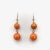 This is part of Chairish’s Fine Jewelry assortment. These beautiful French coral ball dangle earrings remind one of a...
