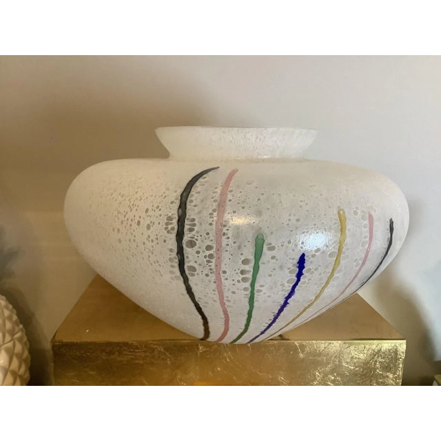 Glass Vintage Costa Boda Large Glass Bowl For Sale - Image 7 of 8