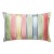 The House of Scalamandré Charlotte Stripe Lumbar Pillow, Perennial For Sale