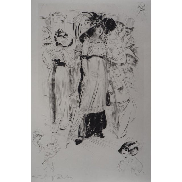 Alméry Lobel-Riche, Elegant Woman, Original Engraving For Sale - Image 7 of 7