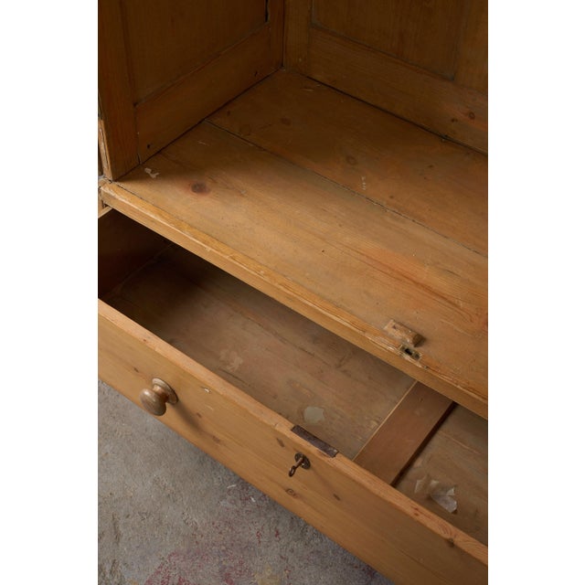 Brown 19th Century George III Pine Knockdown Wardrobe For Sale - Image 8 of 14