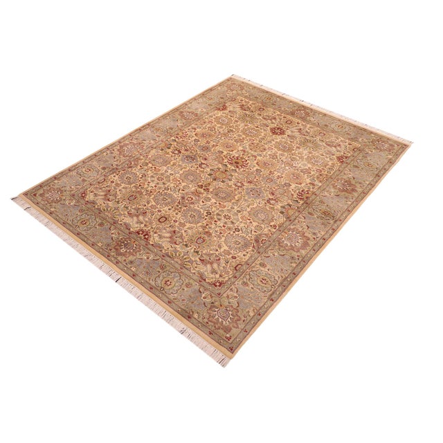 Designed with mesmerizing intricacy and gorgeous color palette, this hand-knotted masterpiece demonstrates the beauty and...