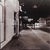 Pair of late 20th century black and white cityscape photographs of downtown San Marcos Texas at night by Eric C. Weller...
