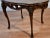 1910s Antique French Louis XV Carved Walnut & Satinwood Inlay Small Coffee Table For Sale - Image 10 of 12