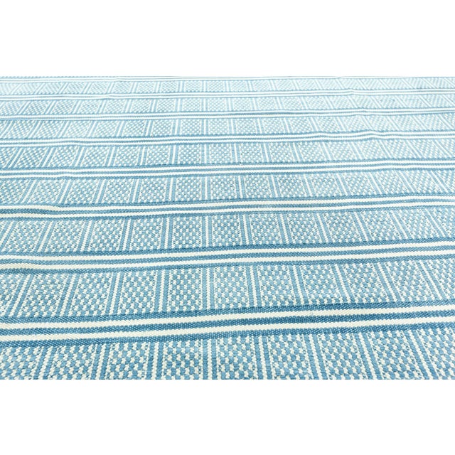 Large Traditional Style Modern Blue Dhurrie Rug by Doris Leslie Blau For Sale In New York - Image 6 of 8