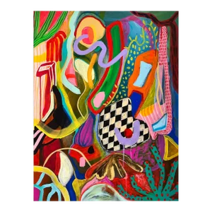 Contemporary Abstract Acrylic on Canvas Painting "Barotrópico Xii" by Daniela Marin
