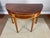 Traditional George III - Regency Figured Mahogany and Satinwood Demi Lune Table For Sale - Image 3 of 15