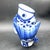 Chinese Vintage MCM Blue White Chinese Porcelain Koi Open Mouth Fish Vase For Sale - Image 3 of 6