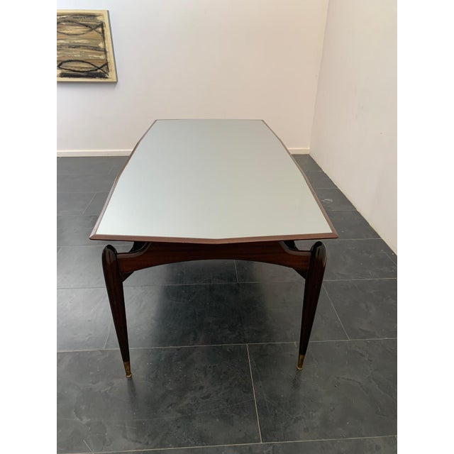 Table in Mahogany and Rosewood with Brass Tips, 1950s For Sale - Image 4 of 14