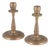 Art Deco Brass Candlesticks from CAWA, Denmark, 1940s, Set of 2 For Sale
