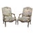 Superb Pair Important Carved French Regence Tapestry Armchairs Circa 1850s For Sale