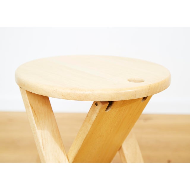 Postmodern Suzy Folding Stool by Adrian Reed for Princes Design Works LTD, 1980s For Sale - Image 3 of 11