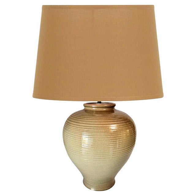 Large Table Lamp in Ceramic, France, 1970 For Sale - Image 9 of 9