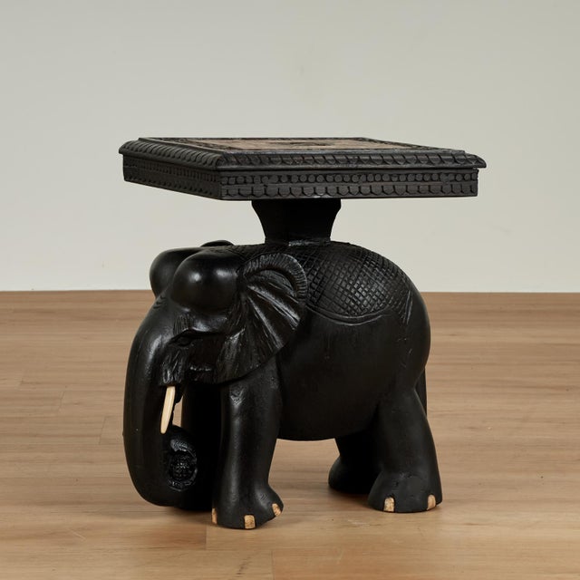 Pair of Antique Anglo Indian Stands or Tables With Elephants For Sale - Image 12 of 18
