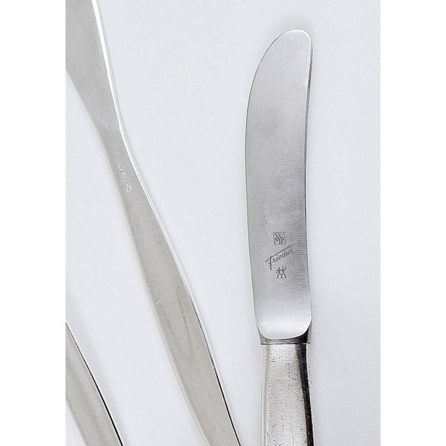 Silver-Plated Stockholm Flatware by Kurt Mayer for WMF, Germany, 1960s, Set of 120 For Sale - Image 6 of 9