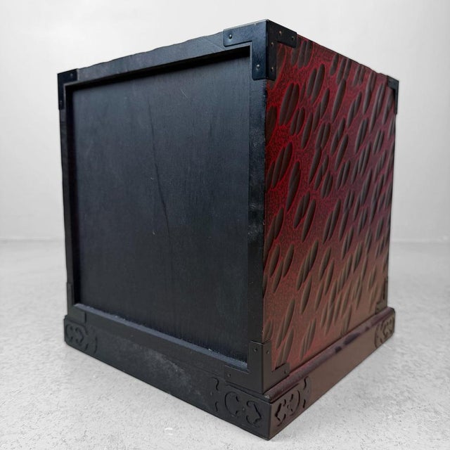 Beige Kamakura-Bori Haribako Jewellery Chest, Japan, 1980s For Sale - Image 8 of 9