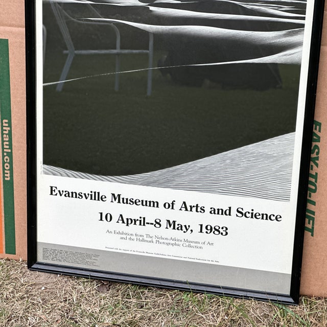 1980s Edward Weston: One Hundred Photographs "Dunes" 1983 Gallery Poster Framed For Sale - Image 5 of 11