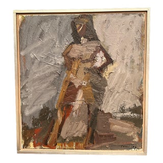 Juho Suni, Nude Woman, 1950s, Oil on Canvas, Framed For Sale