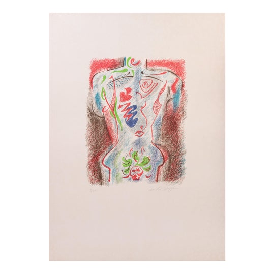 André Masson, Tattooed Torso, 1947, Lithograph For Sale