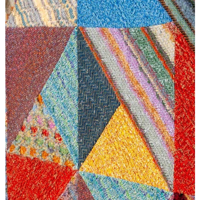 Missoni X Saporiti Quilted Tapestry Mounted Screen For Sale In New York - Image 6 of 11