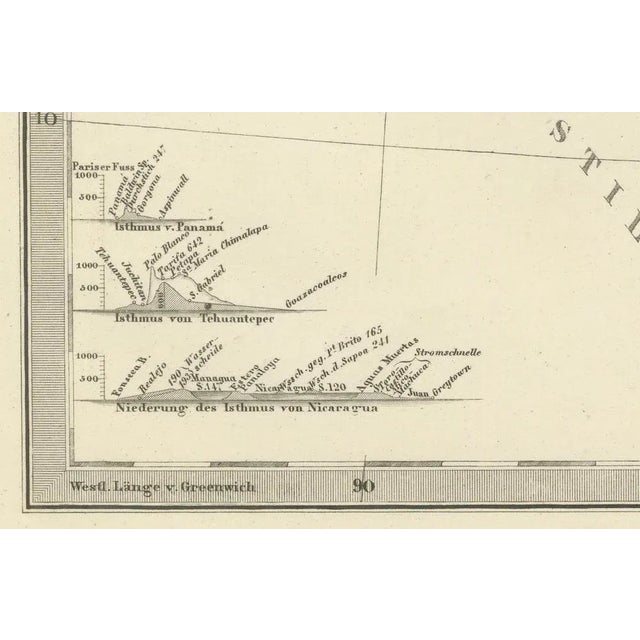 Map of the Caribbean and Central America by Adolf Stieler, 1880 For Sale - Image 3 of 10