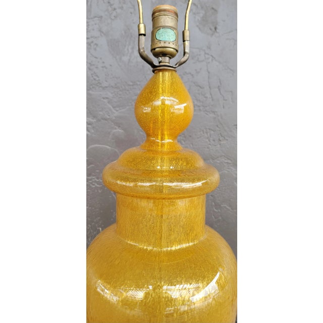 Wilshire House Wilshire House Beverly Hills Mid-Century Modern Blown Bubble Glass Table Lamp For Sale - Image 4 of 8