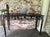 Metal Vintage Custom Iron and Granite Console Table For Sale - Image 7 of 11
