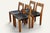Mid-Century Modern Vintage S24 Chairs in Elm and Black Leather by Pierre Chapo, 1970, Set of 4 For Sale - Image 3 of 18