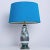 Blue Ceramic Table Lamp from Tilmans with Custom Lampshade, 1960s For Sale - Image 6 of 7