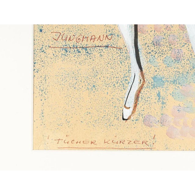 Paper Figurine, State Opera Munich, Gouache on Paper, Framed For Sale - Image 7 of 12