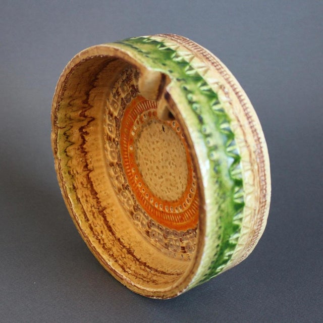 Mid-Century Modern Italian Sahara Ceramic Ashtray by Aldo Londi for Bitossi, 1960s For Sale - Image 7 of 12