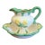 Vintage Scalloped Porcelain Creamer With Saucer Set For Sale