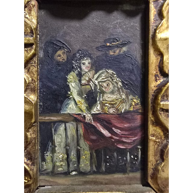 Francisco de Goya, Figures, Small Oil Painting on Copper, 1800 For Sale - Image 6 of 12