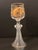 Antique Moser St Louis Wine Glass Gold Gilt With Ribbed Stem For Sale - Image 9 of 12