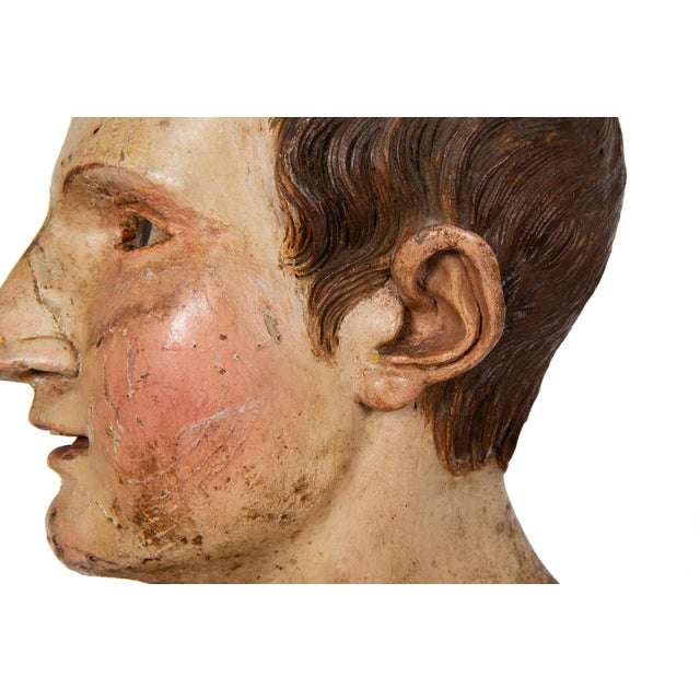18th Century Italian Polychromed Nearly Life-Size Santos Sculpture For Sale - Image 16 of 18
