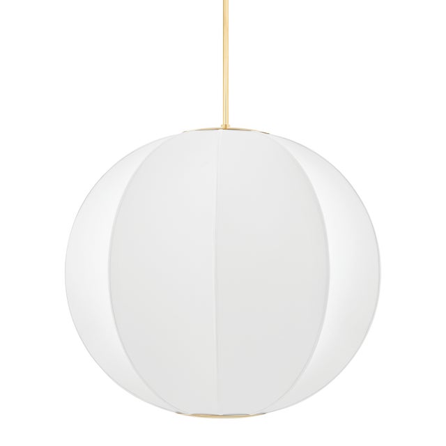 Hudson Valley Lighting Jupiter 28 in. 2 Light Pendant in Aged Brass Finish For Sale