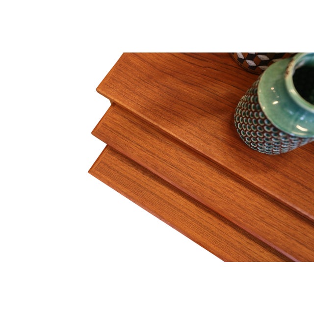 Brown Vintage Danish Nesting Tables in Teak, 1960s, Set of 3 For Sale - Image 8 of 15