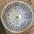 Design Plus Gallery presents a Pedestal Sink Bowl of Antique Age with Chinese Characters. The bowl is wide and expansive...