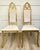 Set of 6 Hollywood Regency Gothic Revival Gilt Dining Chairs With Bouclé Upholstery For Sale - Image 9 of 18