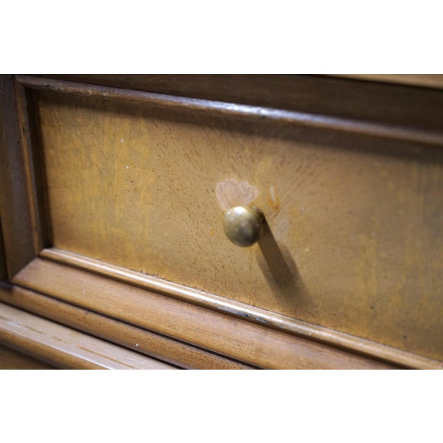 1960s American of Martinsville Mid-Century Highboy Dresser With Chinoiserie Style For Sale - Image 11 of 18