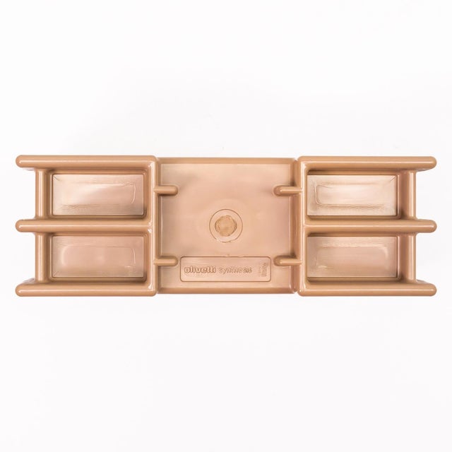 Beige Vintage Italian Letter Holder by Ettore Sottsass for Olivetti Synthesis, 1970s For Sale - Image 8 of 13