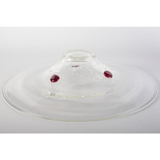 Glass Vase and Bowl by Jaroslav Taraba for Lednicke Rovne, Czech, 1970s, Set of 2 For Sale - Image 13 of 17