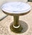 Beautiful mid century Italian white marble and ornate gold metal side/end accent table. Circa 1940s - Made in Italy. Just...